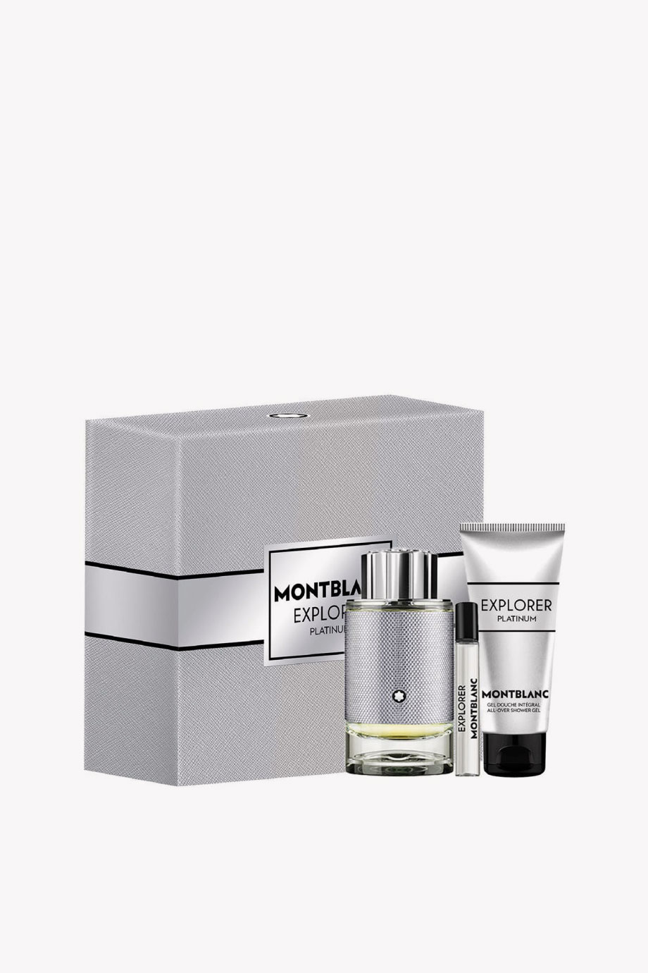 Picture of MONT BLANC EXPLORER PLATINUM EAU DE PARFUM + ALL OVER SHOWER GEL 100ML + 7.5 MINI SET