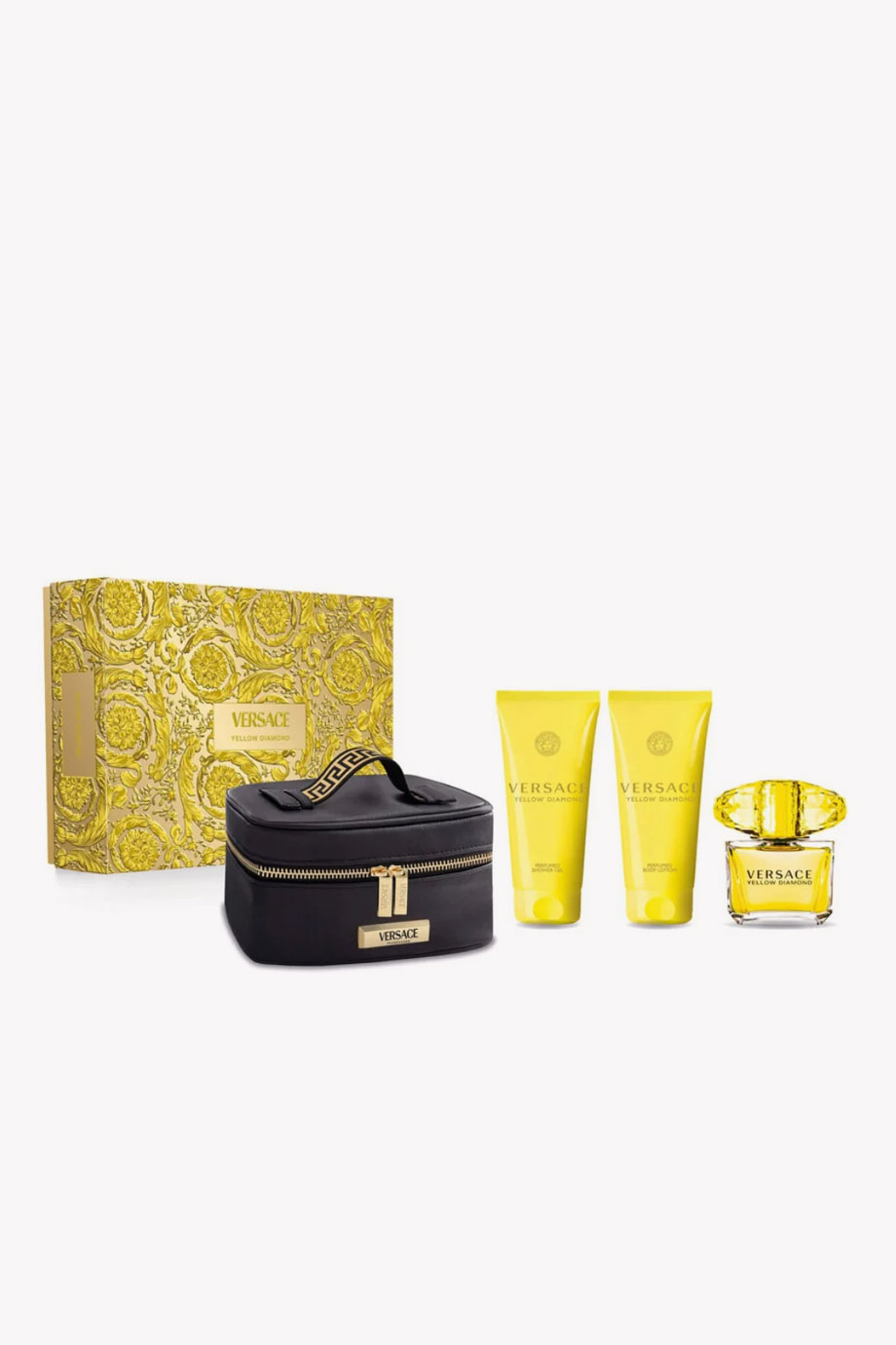 Picture of VERSACE YELLOW DAIMOND EAU DE TOILETTE 90ML+B/L+S/G+BAG SET