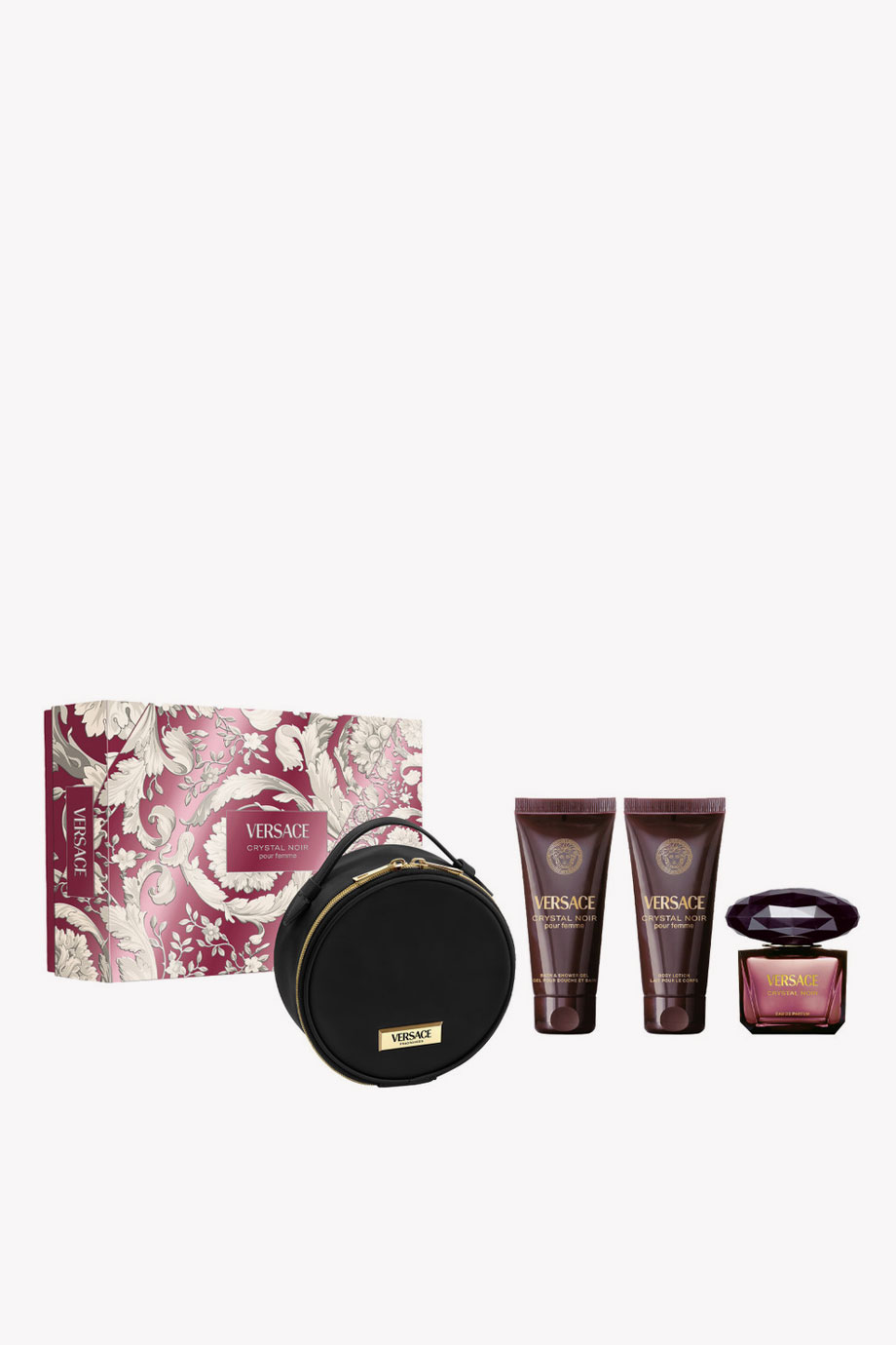 Picture of VERSACE CRYSTAL NOIR EAU DE PARFUM  90ML+ S/G+ B/L+BAG SET