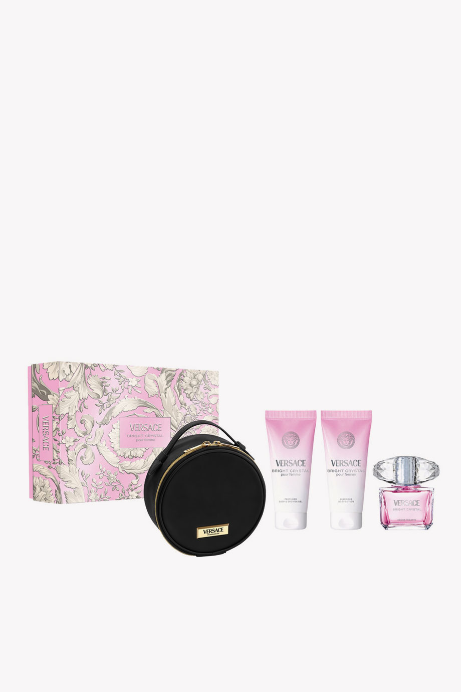 Picture of VERSACE BRIGHT CRYSTAL EDT 90ML+S/G 100ML +B/L 100ML +BAG SET