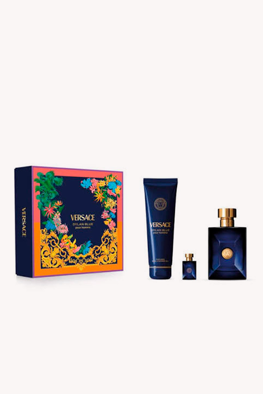 Picture of VERSACE DYLAN BLUE POUR HOMME EAU DE TOILETE 100ML+5ML+S/G SET